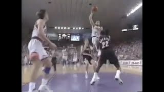 Dan Majerle Sets the Crowd Off with Clutch Thunder Dunk Past Clyde Drexler 1992 Playoffs [upl. by Ydaf]