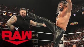 Seth “Freakin” Rollins and Bronson Reed engage in wild brawl Raw highlights Oct 21 2024 [upl. by Eenram]