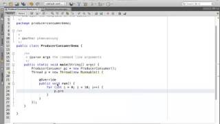 Java Producer Consumer Thread [upl. by Ariday]