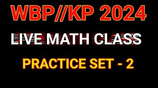 WBPKP LIVE MATH Class  Math Practice Set For WBPKP  Math Practice Set 2  WBPKP Math [upl. by Huber]