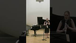 Julija Vrabec Soloist recital Fragments for clarinet solo by François Benda n III snippet [upl. by Steinway483]