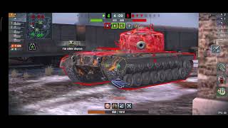 Wot Blitz Vickers Cr 1vs3 5400 Damage 🔥 wotb wotblitz [upl. by Nosral638]