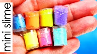 DIY Miniature Slime Cans no Borax [upl. by Leihcim491]