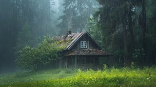 Deep Sleeping 10 Hours  Fall Asleep Really Fast with Heavy Rain amp Thunder Sounds in Forest  NO ADS [upl. by Malamut389]