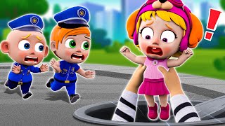 Baby Police Catch Thief 👀✨🚨  Safety Rules For Kids 🚓  NEW✨ Nursery Rhymes For Childrens [upl. by Nerdna]