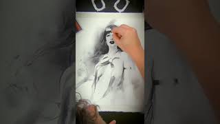 Vampirella art halloween vampirella timelapse drawing [upl. by Annayram]