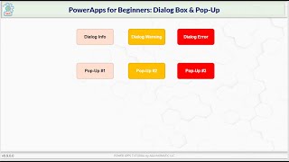 PowerApps for Beginners  Dialog Box amp PopUp [upl. by Percival]