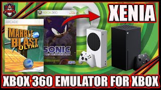 Xbox 360 Emulator For Xbox Series X And S  How To Setup Xenia On Xbox Series x And S [upl. by Mali]