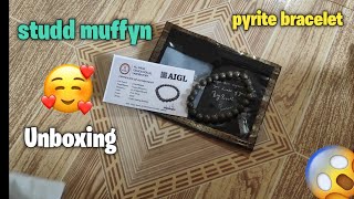 Pyrite Bracelet Unboxing 😍 Pyrite Bracelet Benefits studdmuffyn [upl. by Nilram556]