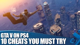 GTA V PS4 Cheats 10 Grand Theft Auto V Cheats You Must Try [upl. by Abad259]