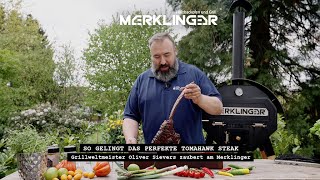 Rezept vom Grillweltmeister Oliver Sievers Tomahawk Steak mit gefüllter Paprika  Der MERKLINGER [upl. by Zurciram849]