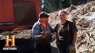 Ax Men Aiden Rygaards Rough First Day S9 E5  History [upl. by Ahsyia]