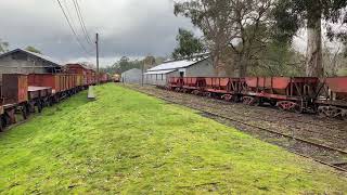 22Rm coming into Healesville station 14724 [upl. by Anaeerb]