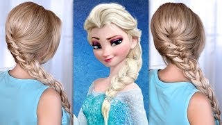 Elsas braid hair tutorial from Frozen [upl. by Rice]