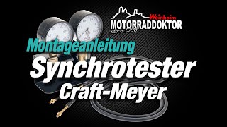 Motorradmotor synchronisieren  Synchro Tester mit 2 Uhren Montageanleitung von CraftMeyer [upl. by Narod]