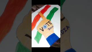 VOTE INDIA drawing🙏👆 voters day special shorts drawing vote voter youtubeshorts [upl. by Airehs702]