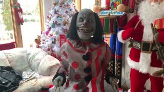 NEW FOR 20222023 Spirit Halloween Life Size Animated Swinging Toothy the Clown Animatronic 💀🎃👻 [upl. by Alek]