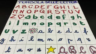 Tombola fai da te delle lettere per bambini con tutti i caratteri dell’alfabeto italiano 🎄 [upl. by Esor]