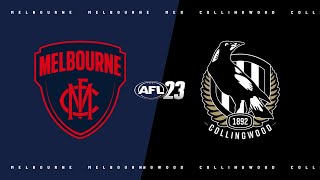 AFL 23  Melbourne Demons v Collingwood Magpies  2024 Round 24 [upl. by Eidnalem]