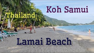 Exploring Koh Samui Lamai Beach and Lamai Road A first person walking tour lamaibeach kohsamui [upl. by Kroo183]