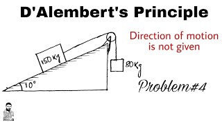 5 DAlemberts Principle  Problem4  Complete Concept [upl. by Othelia249]