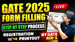 GATE 2025 Form Filling with GATE AIR 1 Step By Step Process How To Fill GATE 2025 Application Form [upl. by Mad562]