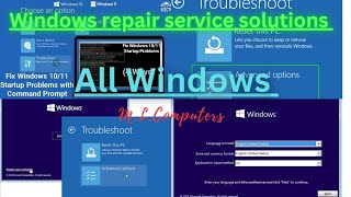 WINDOWS 10 REPAIR FULL SOLUTION  WINDOWS 10 REPAIR ADVANCED OPTIONS IN HINDI  ML COMPUTERS ⚡ [upl. by Tris]