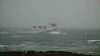 MV Hamnavoe in heavy seas [upl. by Schargel]