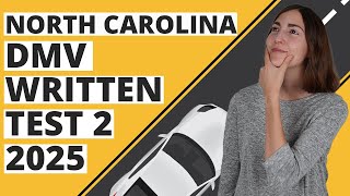 North Carolina DMV Written Test 2 2025 60 Questions with Explained Answers [upl. by Hy170]