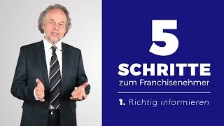 Die 5 Schritte zum Franchisenehmer Richtig informieren 15 [upl. by Yziar]