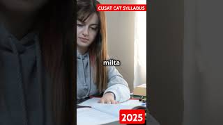 CUSAT CAT SYLLABUS HINDI MUST JEE cusatbihar 2025jeemains jee2025 [upl. by Massie]