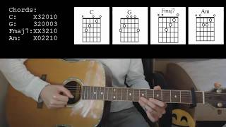 Calum Scott  Dancing On My Own EASY Guitar Tutorial [upl. by Rysler]