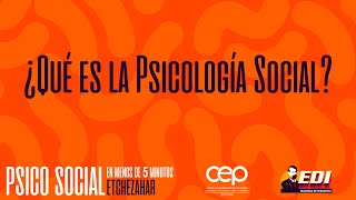 ¿Qué es la Psicología Social [upl. by Doner]