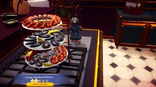 Disney Dreamlight Valley How to Make a 5Star Large Seafood Platter [upl. by Lleumas]