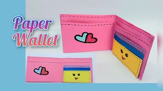 How to Make Cute Paper Wallet  Wallet Making  Origami Wallet  Diy School Wallet Diy craft [upl. by Ravid620]