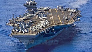 Super Aircraft Carrier • Powerful USS Carl Vinson in Action [upl. by Silenay]