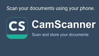 How to scan documents with CamScanner Jinsi ya kuscan documents kwa kutumia camscanner [upl. by Naletak]