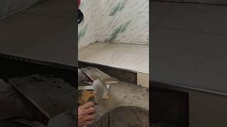 Tiles Fitting At Step tiles construction skills fastconstruction satisfying amazing shortfeed [upl. by Ativahs779]