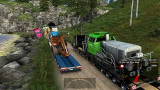 ETS 2 Heavy Cargo  Transporting 61 Tons Locomotive  Kirkenes Quarry Road PROMODS [upl. by Anaert]