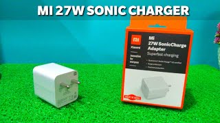 Mi 27W SonicCharge Adapter unboxing fast charger MDY10ER hindi zohebmodi [upl. by Lemyt]