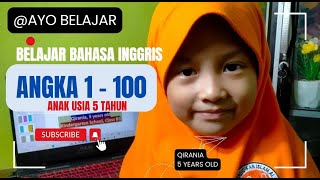 Belajar Bahasa Inggris Angka 1 – 100 Anak Usia 5 Tahun [upl. by Jada]