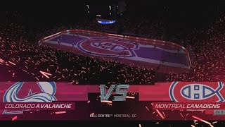 NHL24 Colorado Avalanche VS Montreal Canadiens [upl. by Haisa]