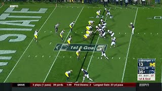 Trace McSorleys 9Yard Touchdown vs Michigan [upl. by Anirtac]