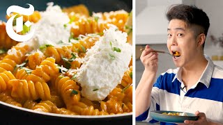 The Sauciest Pasta Alla Vodka in 30 Minutes or Less  Eric Kim  NYT Cooking [upl. by Chryste308]