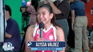 ALYSSA VALDEZ  FAN STREAM  CREAMLINE creamline valdez ccs [upl. by Raynold]