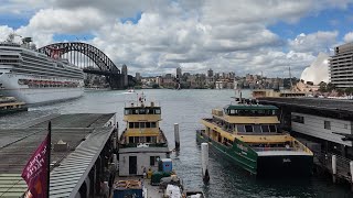 Circular Quay Train Station Sydney Trains Walking Tour [upl. by Armbrecht]