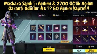 Maskara 2700 Uclik Açılım amp Maskara Sandığı Açılımı amp Pubg Mobile Uğurlu Pubg Sandığı Açılımı [upl. by Elraet]