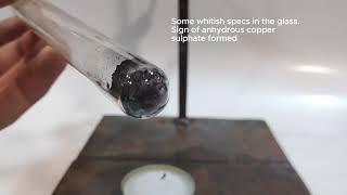 Sulphur and Copper Oxide reaction  Copper Sulphate syntesis [upl. by Eddie]