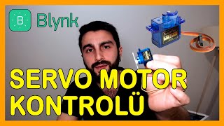 UZAKTAN SERVO MOTOR KONTROLÜ  Nodemcu ESP8266  BLYNK 5 [upl. by Lillian]