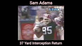 Sam Adams 37 yard Interception Return Touchdown buffalobills shorts [upl. by Ronnoc]